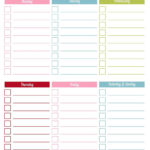 Printable+Blank+Weekly+Checklist+Template | Household Intended For Blank Cleaning Schedule Template