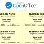 Printing Business Cards In Openoffice Writer Pertaining To Index Card Template Open Office