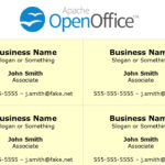 Printing Business Cards In Openoffice Writer Within Openoffice Business Card Template