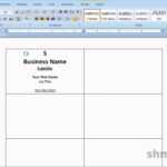 Printing Business Cards In Word | Video Tutorial Intended For Blank Business Card Template Microsoft Word