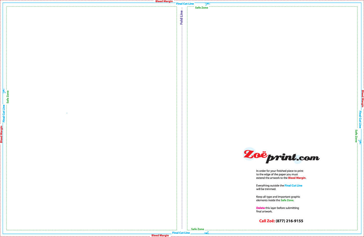Printing Templates - Zoeprint Throughout 8.5 X11 Brochure Template