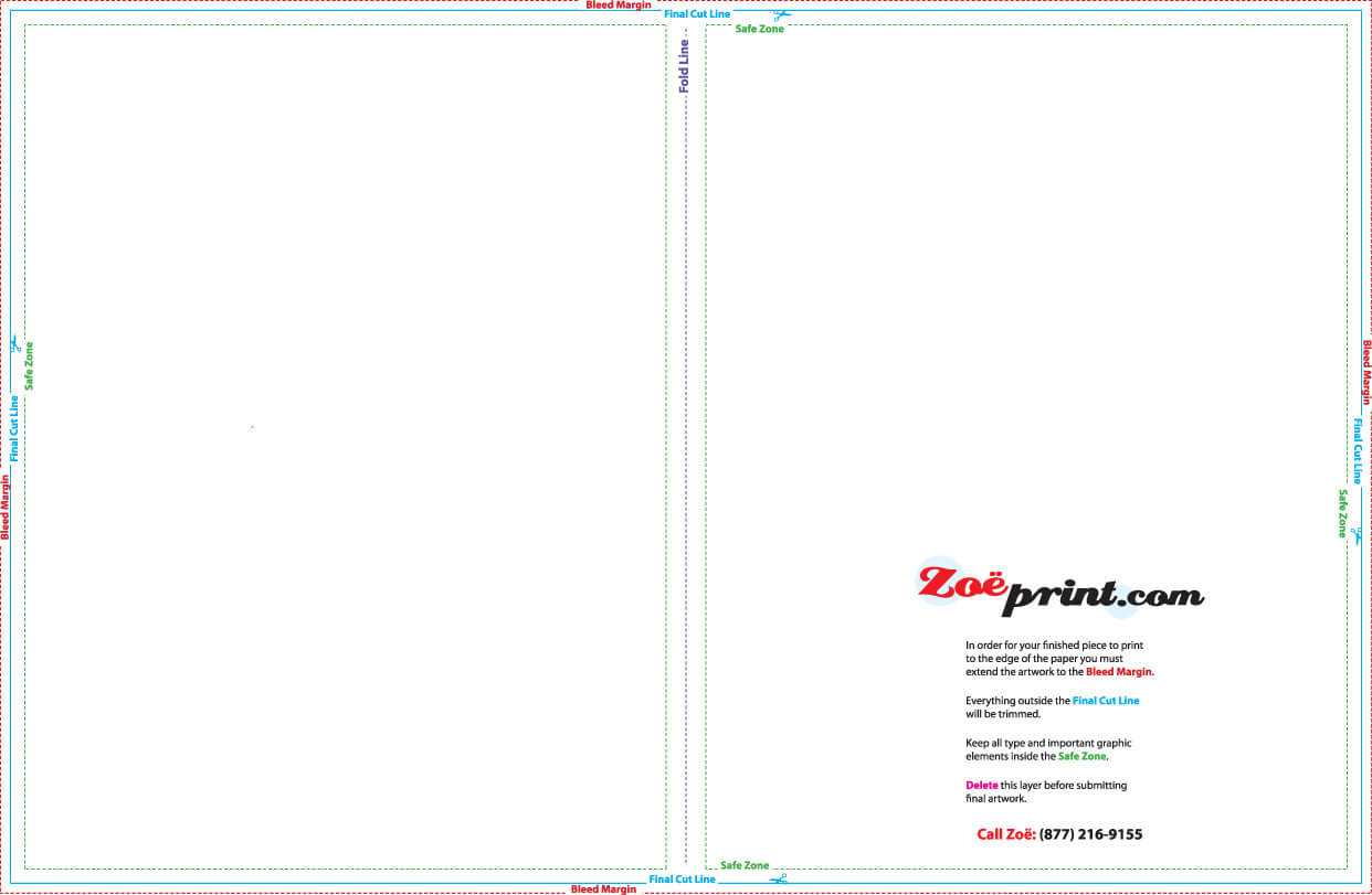 Printing Templates – Zoeprint Throughout 8.5 X11 Brochure Template