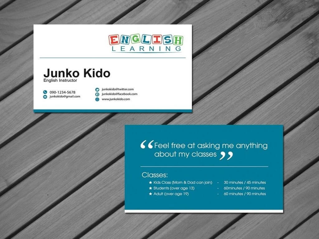 Private Tutor Business Cards Card Template Preview 1 Jpg Regarding Business Cards For Teachers Templates Free