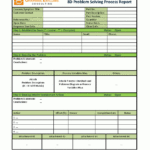 Problem Solving Process Report E Word Flevypro Document With 8D Report Template Xls