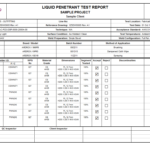 Product Detail Within Welding Inspection Report Template