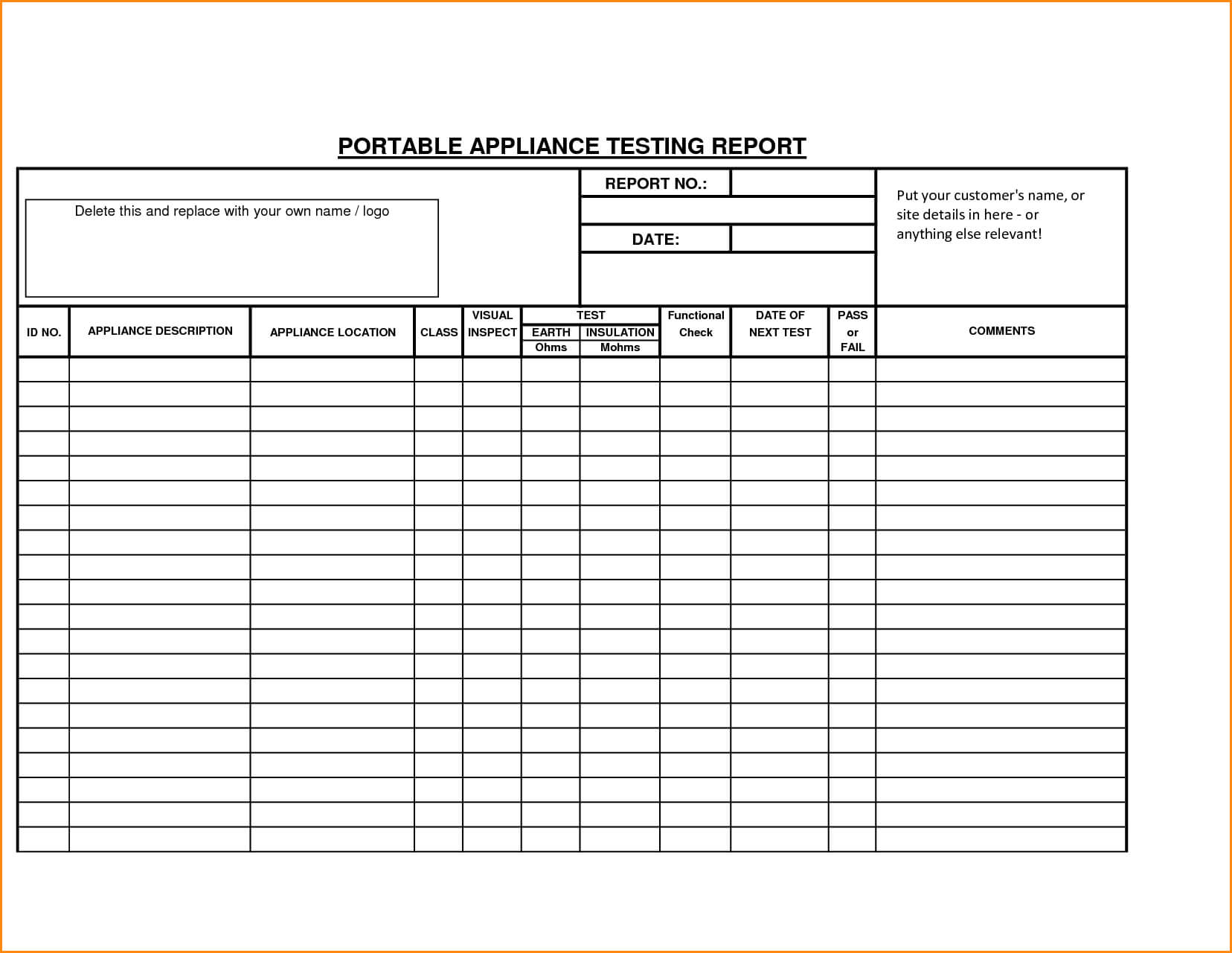 Product Test Report Template – Pelc.tk Intended For Acceptance Test Report Template