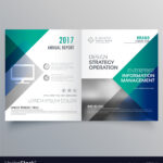 Professional Blue Bi Fold Brochure Template Design Intended For Technical Brochure Template
