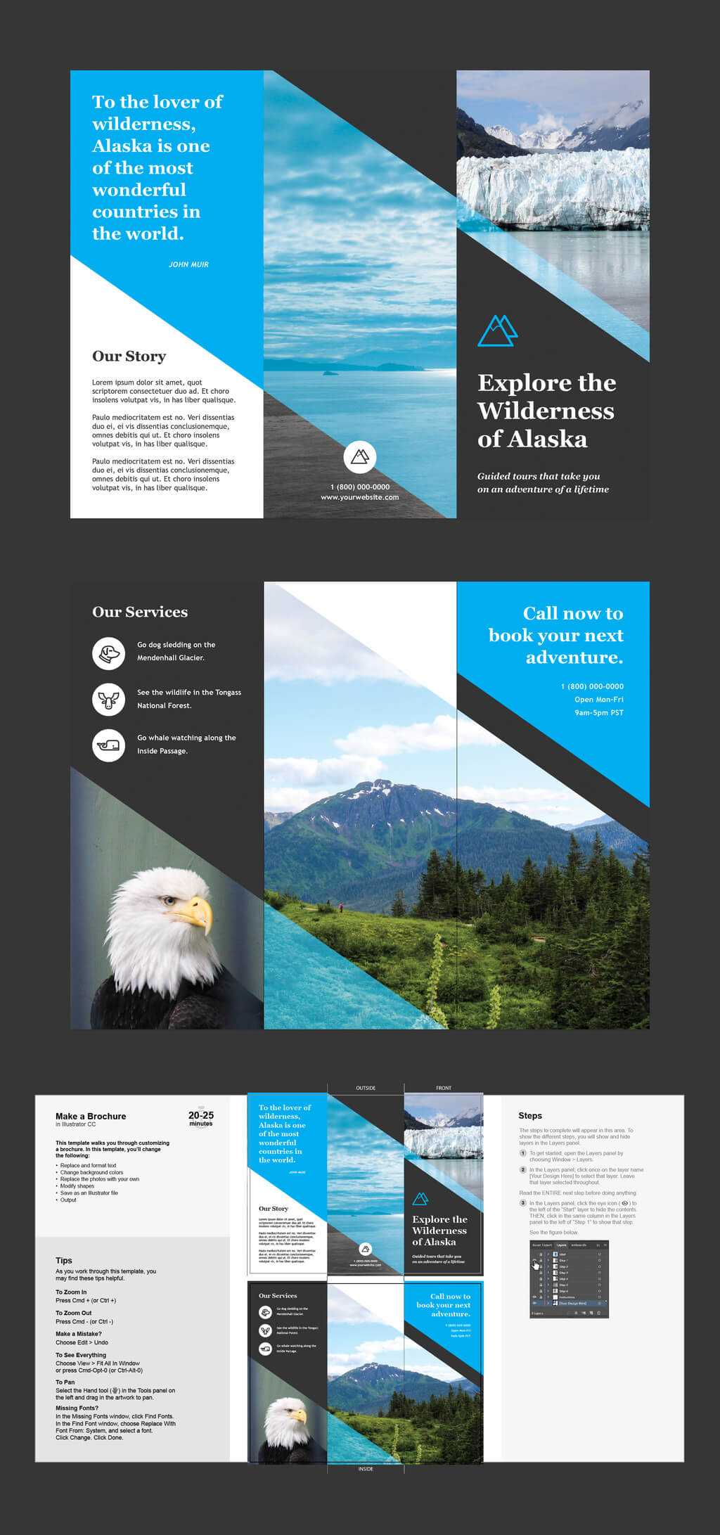 Professional Brochure Templates | Adobe Blog Inside Adobe Tri Fold Brochure Template