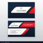 Professional Business Card Design Template In Red For Professional Name Card Template