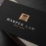 Professional Foil Stamped Lawyer Business Card Template For Lawyer Business Cards Templates