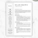 Professional Resume Template, Free Resume Template, Resume Template Instant  Download, Resumes, Cover Letter + References Included, Mac + Pc Throughout Free Resume Template Microsoft Word