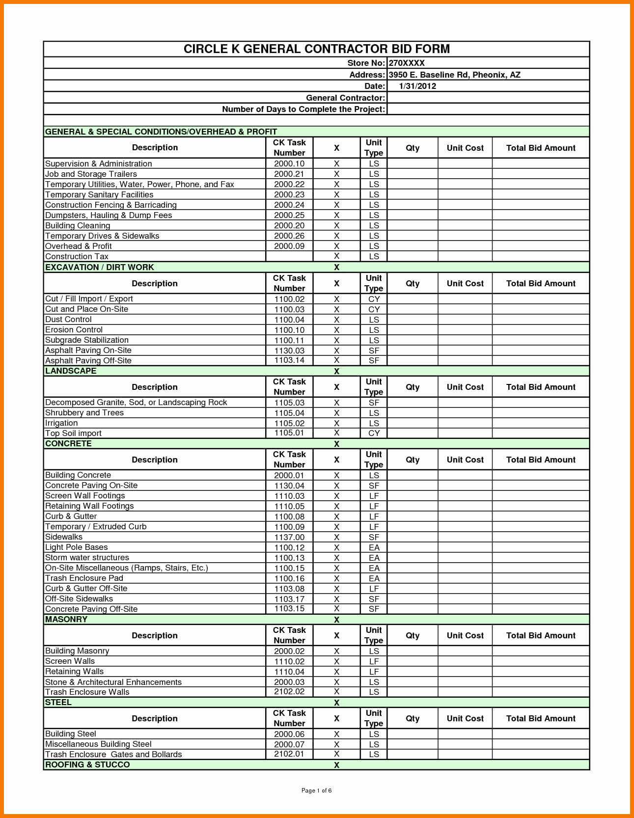 Project Costing Template Schedule Sheet Construction Cost Within Job Cost Report Template Excel