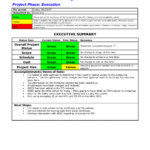 Project Management Status Report Template Excel Best Inside Project Monthly Status Report Template