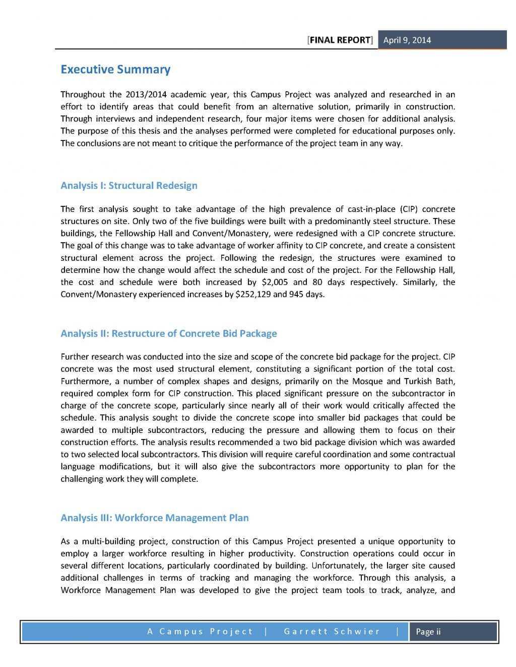 Project Management Template Overview Summary Example Within Evaluation Summary Report Template