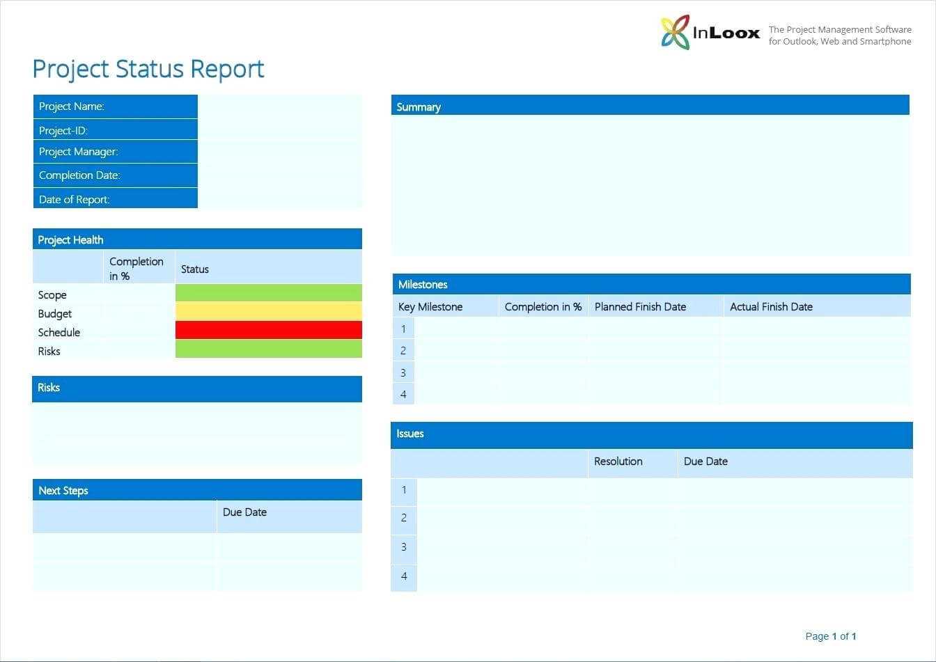 Project Management Update Template Weekly Status Report Ppt Pertaining To Weekly Project Status Report Template Powerpoint