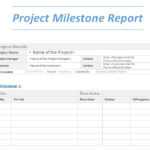 Project Milestone Report Word Template Pertaining To It Report Template For Word