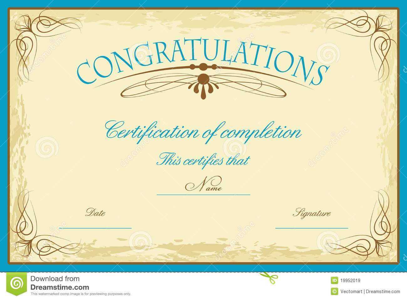 Promotion Certificate Template Word Within Promotion Certificate Template