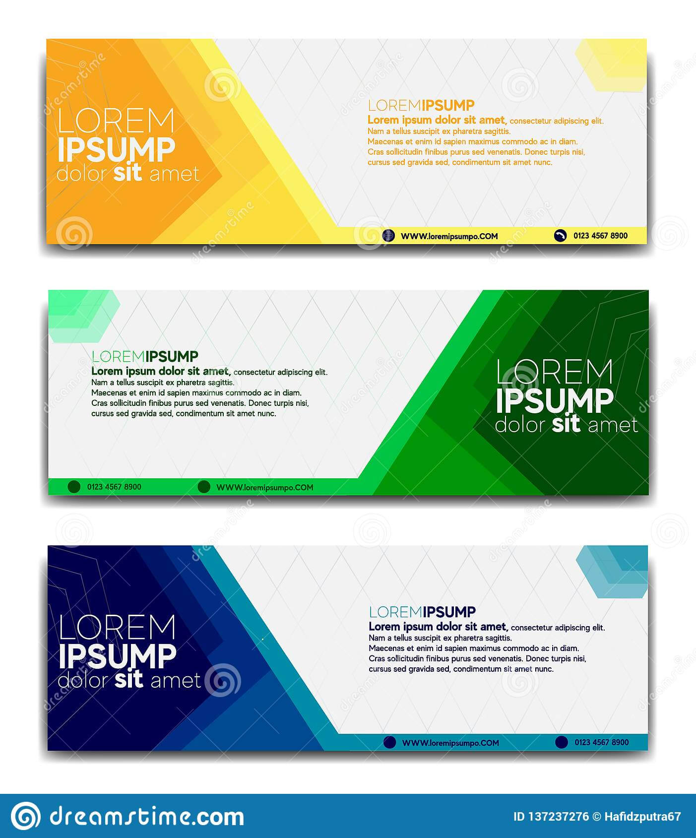 Promotional Banner Design Template 2019 Stock Vector Inside Website Banner Design Templates