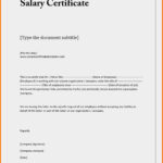 Proof Of Employment And Salary Letter Template Examples Pertaining To Sample Certificate Employment Template