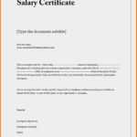 Proof Of Employment And Salary Letter Template Examples With Regard To Certificate Of Employment Template