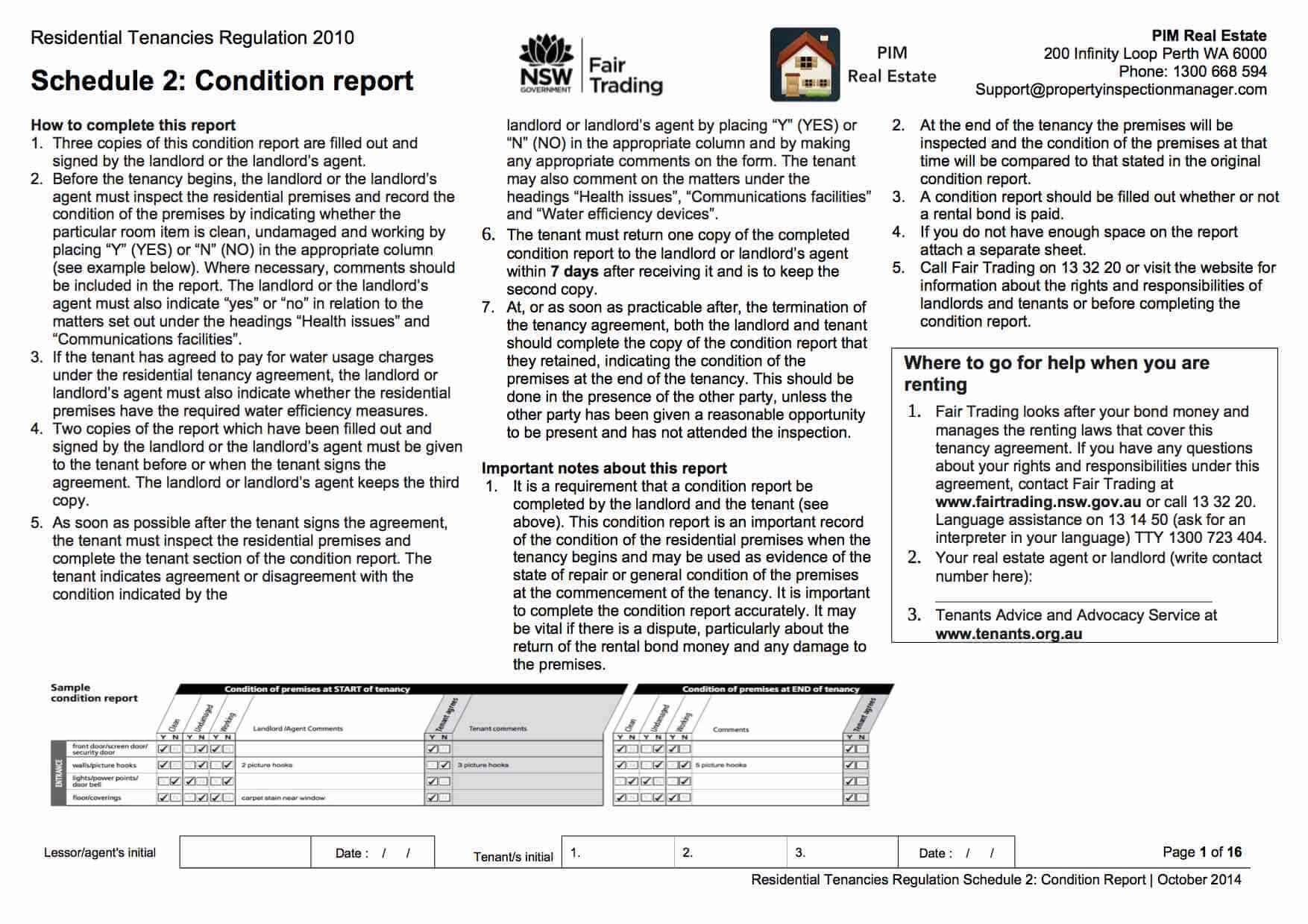 Property Inspection Manager With Property Condition Assessment Report Template