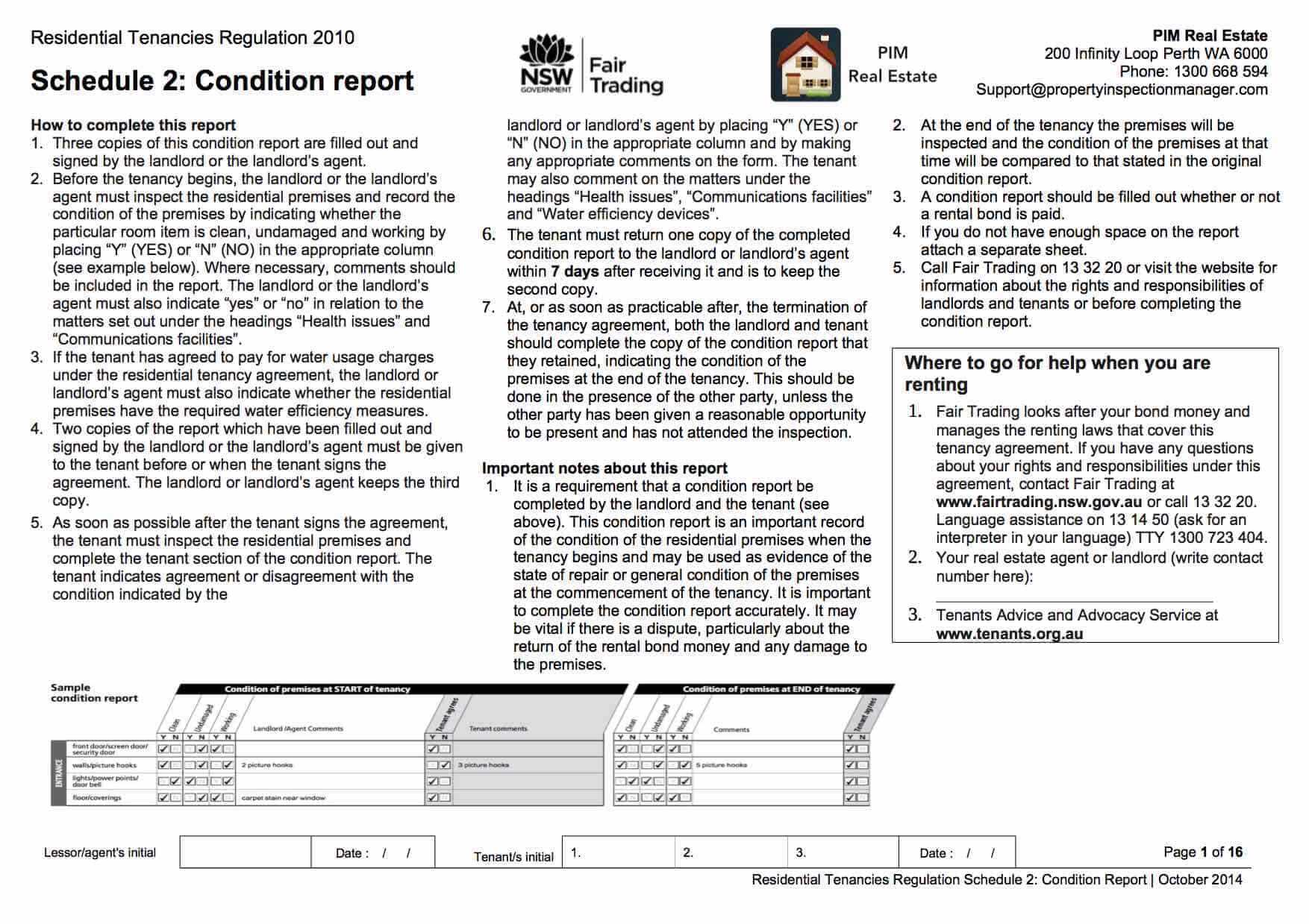 Property Inspection Manager With Property Condition Assessment Report Template