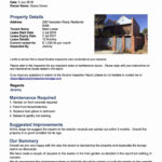 Property Inspection Manager Within Property Condition Assessment Report Template