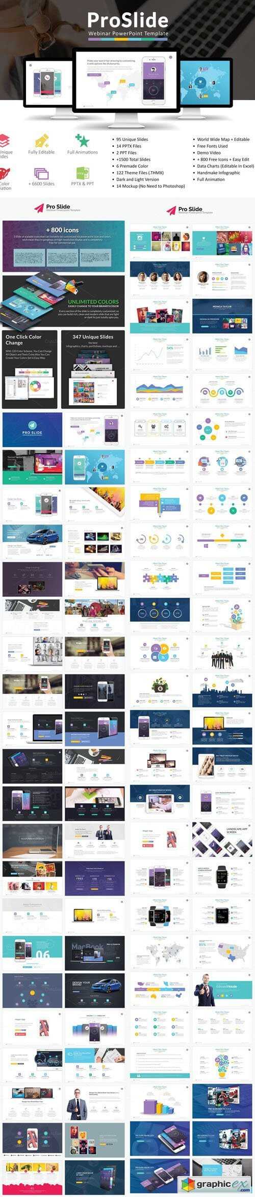 Proslide Webinar Powerpoint Template » Free Download Vector inside Webinar Powerpoint Templates