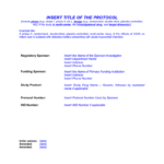 Protocol Template With Dsmb Report Template