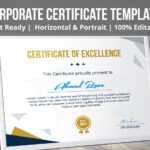 Psd Certificate Template On Behance Regarding Landscape Certificate Templates