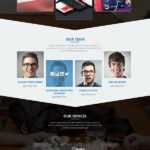 Psd Templates: 20 One Page Free Web Templates | Freebies With Single Page Brochure Templates Psd