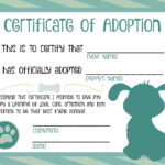 Puppy Adoption Certificate | Dog Birthday In 2019 | Adoption Intended For Toy Adoption Certificate Template
