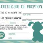 Puppy Adoption Certificate | Dog Birthday In 2019 | Adoption Intended For Toy Adoption Certificate Template