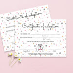 Puppy Adoption Certificate Printable Pet Adoption Center Certificate Of  Adoption Dog Birthday Party Instant Download Adoption Pet Pawty For Pet Adoption Certificate Template