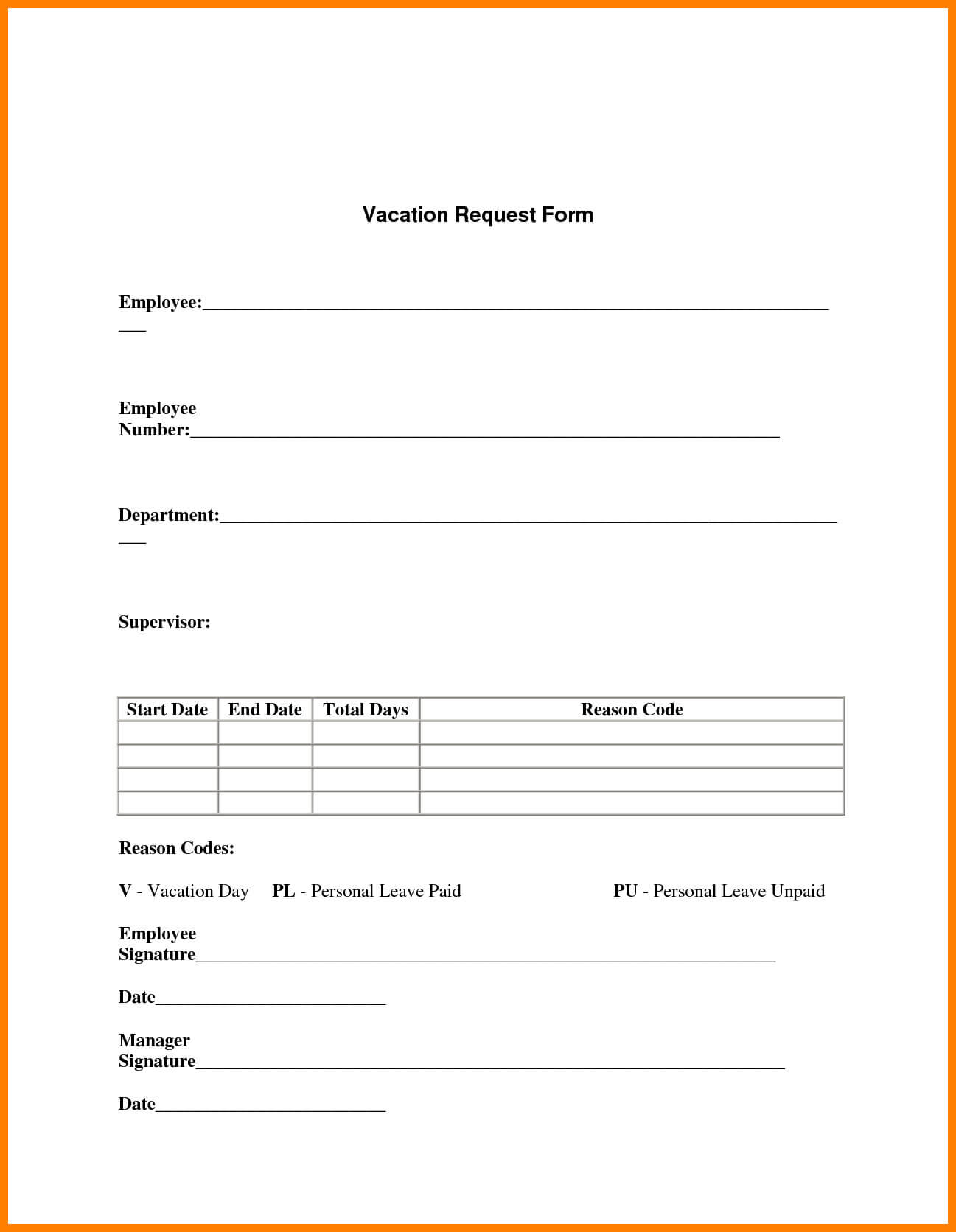Request format. Request form. Vacation request form. Form Template. Employee vacation request.