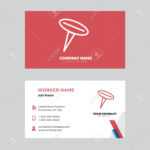 Push Pin Business Card Design Template, Visiting For Your Company,.. with Push Card Template