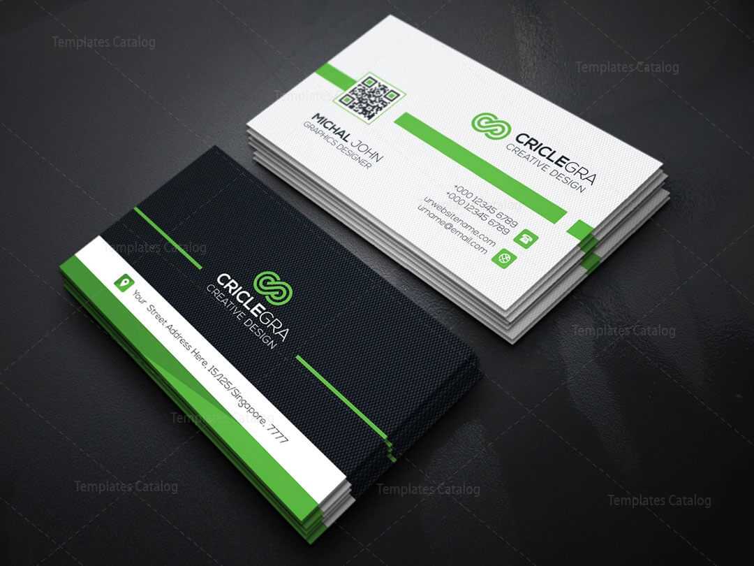 Qr Code Business Card Template 5 - Template Catalog In Qr Code Business Card Template