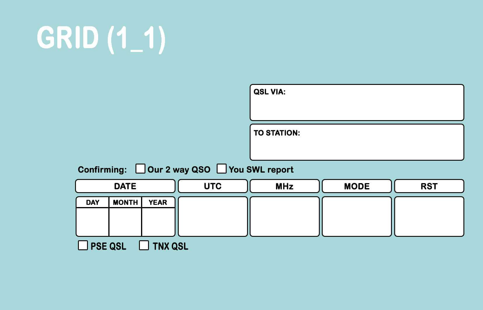 Qsl Card Template Photoshop Within Qsl Card Template