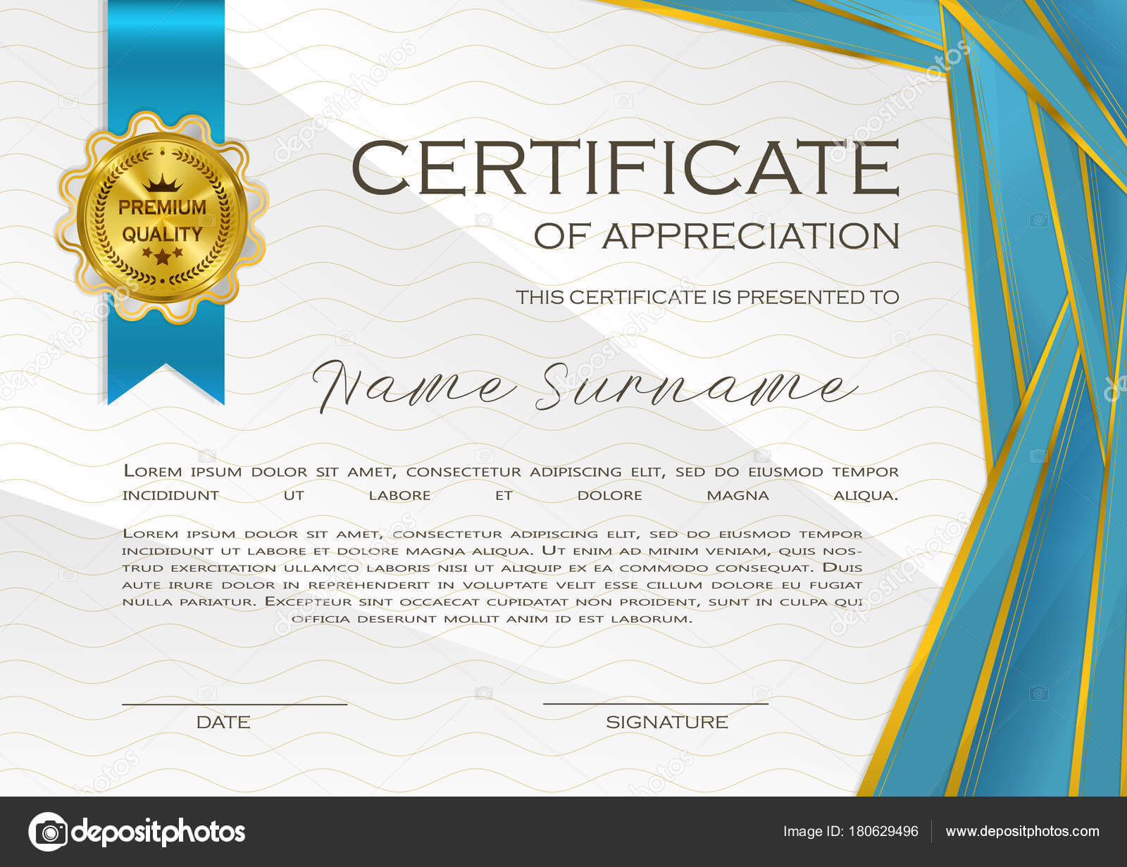 Qualification Certificate Appreciation Design Elegant Luxury For Qualification Certificate Template