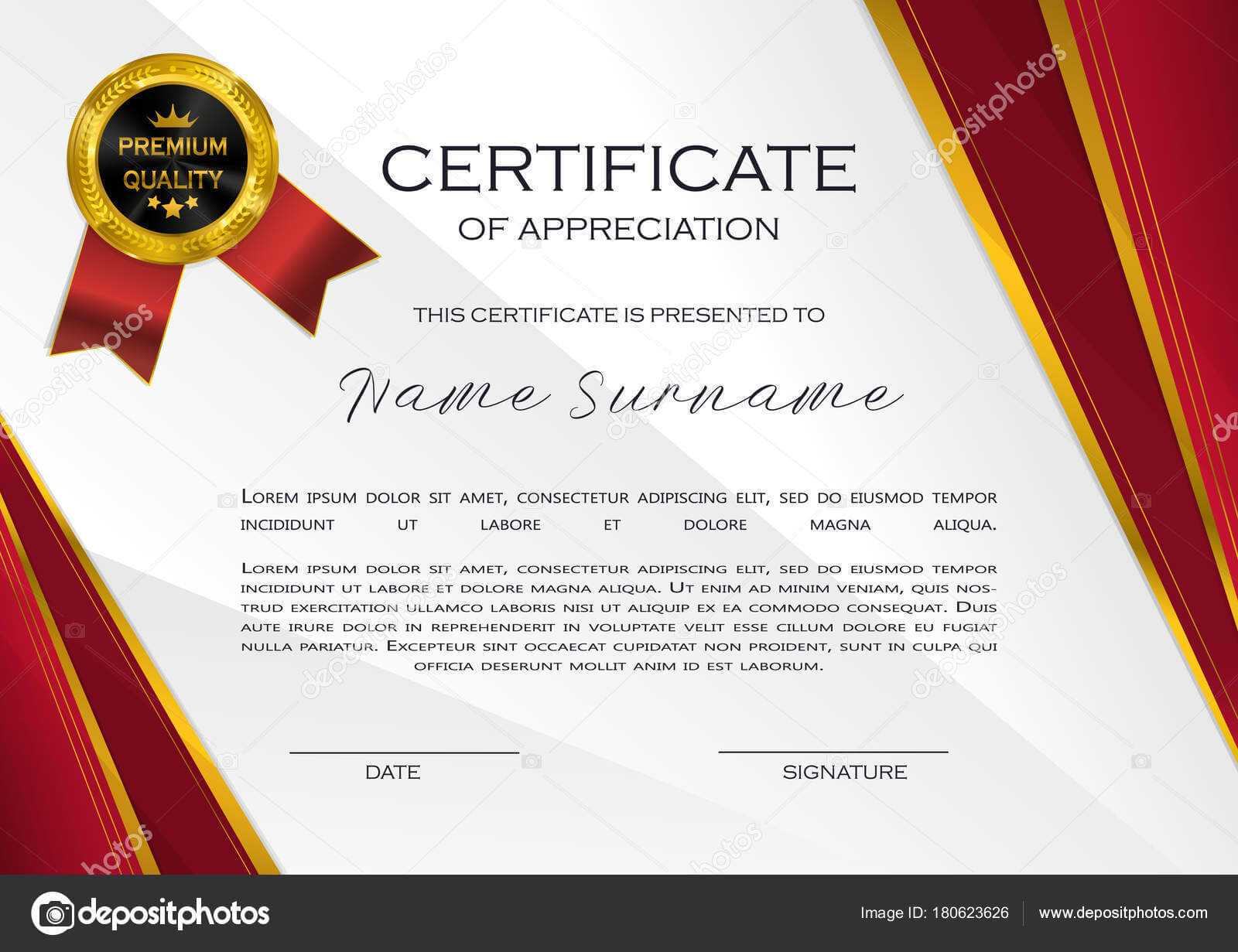 Qualification Certificate Appreciation Design Elegant Luxury Throughout High Resolution Certificate Template