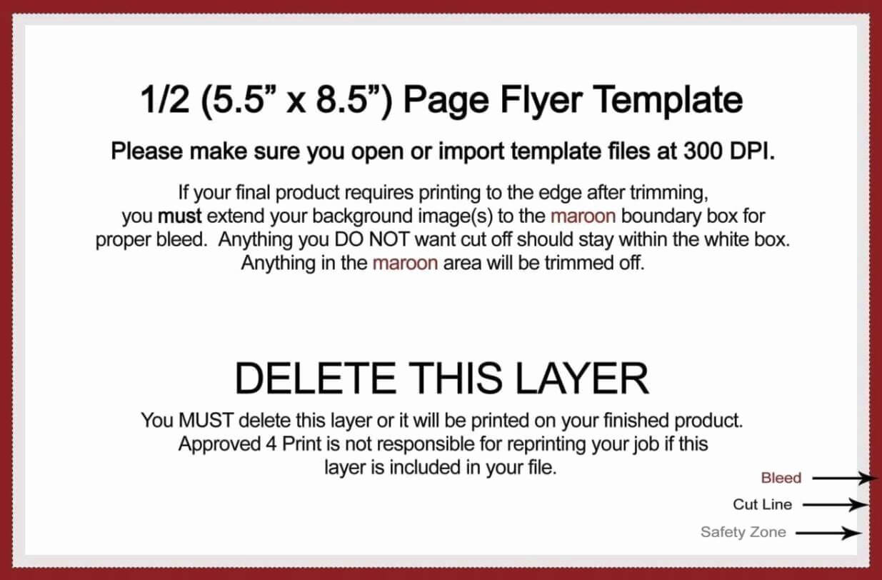 Quarter Page Flyer Template | Wesleykimlerstudio Within Quarter Sheet Flyer Template Word