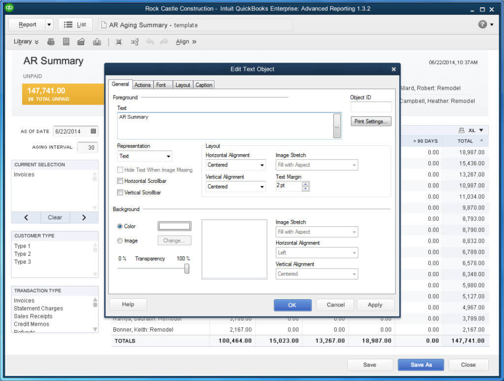 Quickbooks Advanced Reporting – Custom Report Builder For With Quick Book Reports Templates