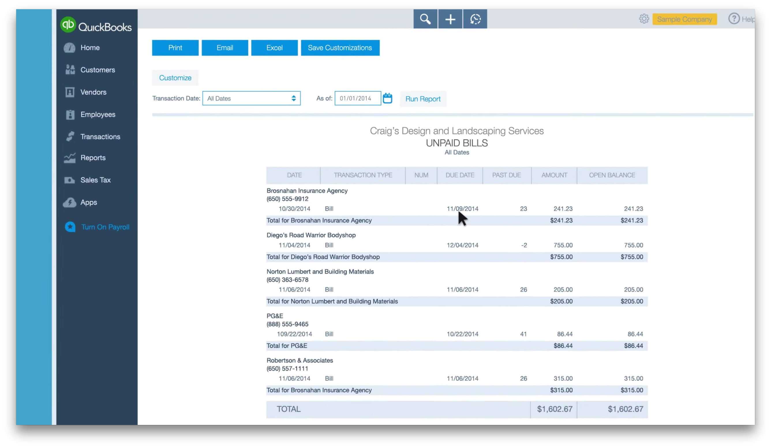 Quickbooks Reports For Expenses And Payments With Regard To Quick Book Reports Templates