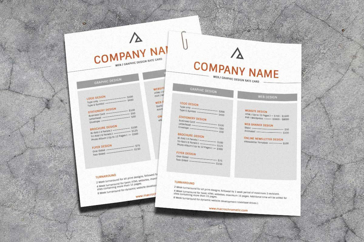 Rate Card Template 650*433 – Rate Card Template Rate Card Intended For Rate Card Template Word