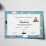 Reading Award Congratulations Certificate Template With Congratulations Certificate Word Template