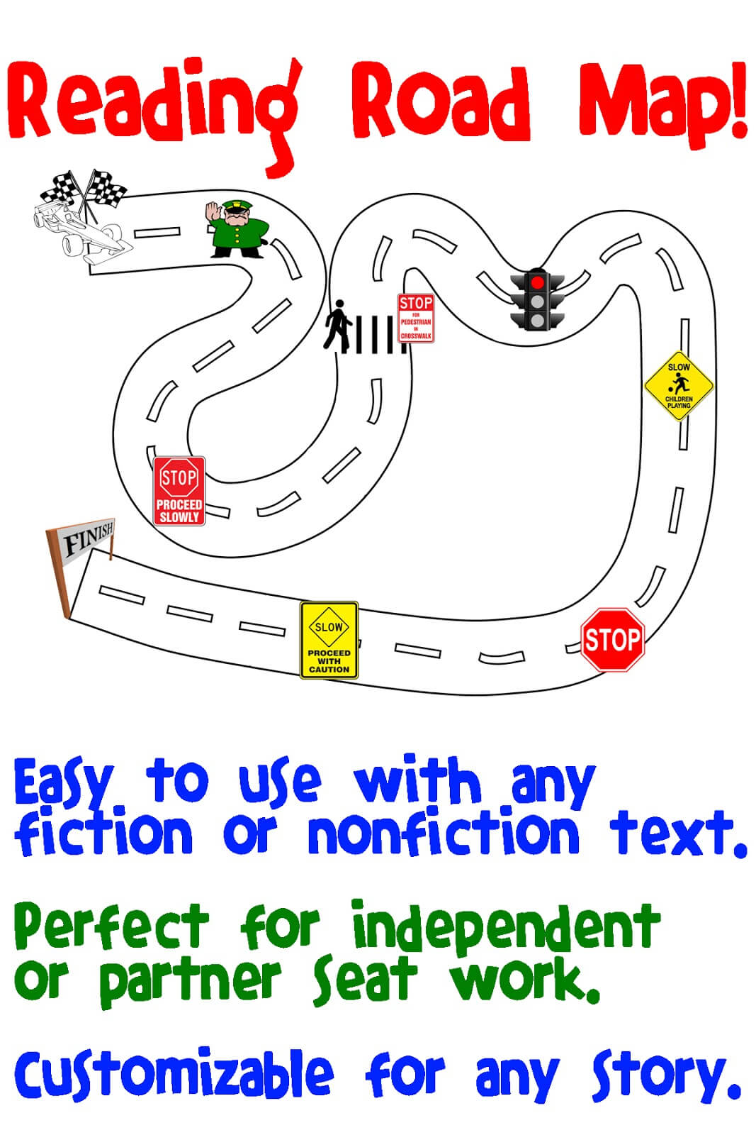 Reading Road Map – Mom Envy With Regard To Blank Road Map Template