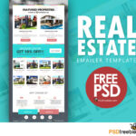 Real Estate E Mailer Template Psd | Psdfreebies Throughout Real Estate Brochure Templates Psd Free Download