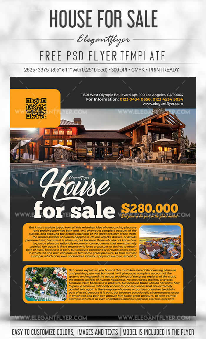 Real Estate Flyer Psd Template Download For Free – Designhooks With Real Estate Brochure Templates Psd Free Download