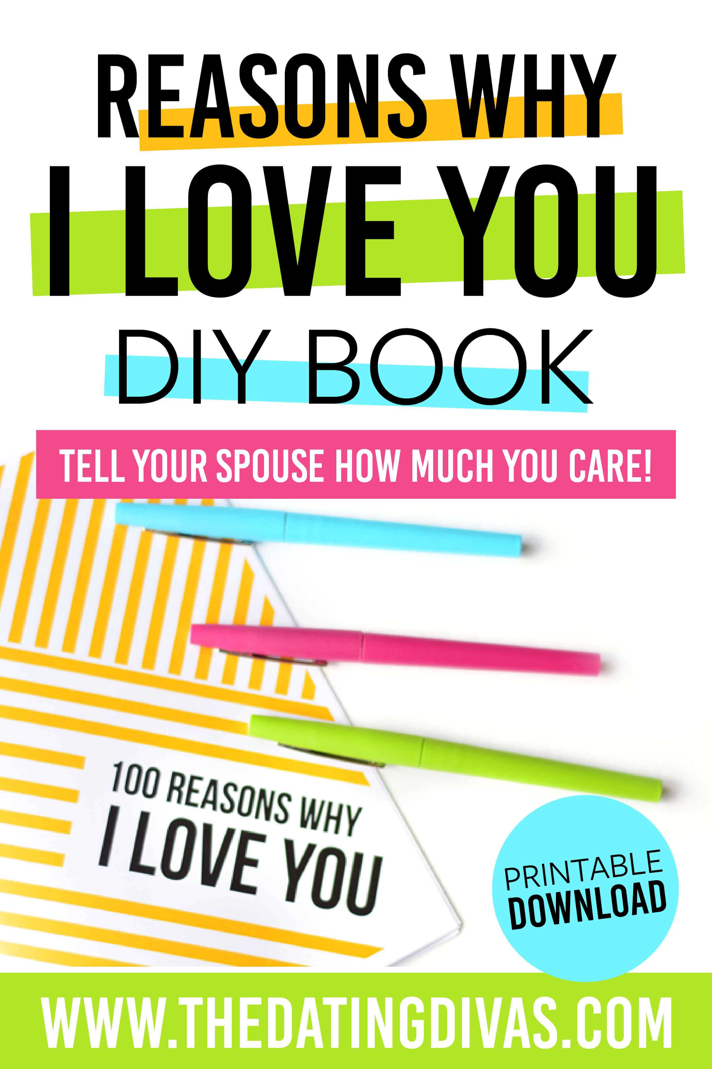 Reasons Why I Love You | From The Dating Divas In 52 Reasons Why I Love You Cards Templates