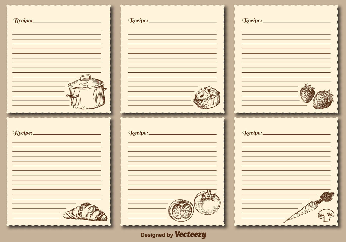 Recipe Cards Free Vector Art – (659 Free Downloads) Throughout Restaurant Recipe Card Template